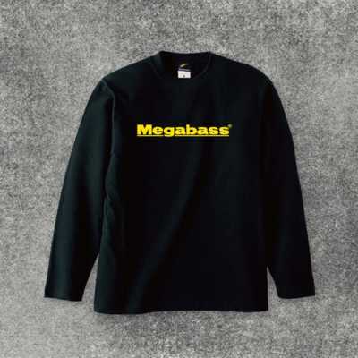 MEGABASS LOGO LONG T-SHIRTS(メガバスロゴロングTシャツ) ブラック イエローロゴ