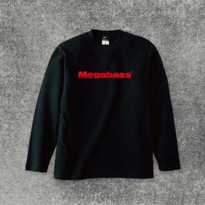 MEGABASS LOGO LONG T-SHIRTS(メガバスロゴロングTシャツ) ブラック レッドロゴ