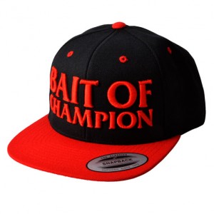 BAIT OF CHAMPION CAP ブラック/レッド