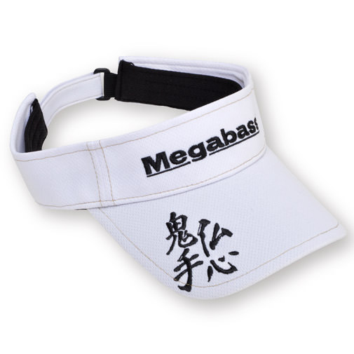 MEGABASS SUN VISOR ホワイト/ブラック